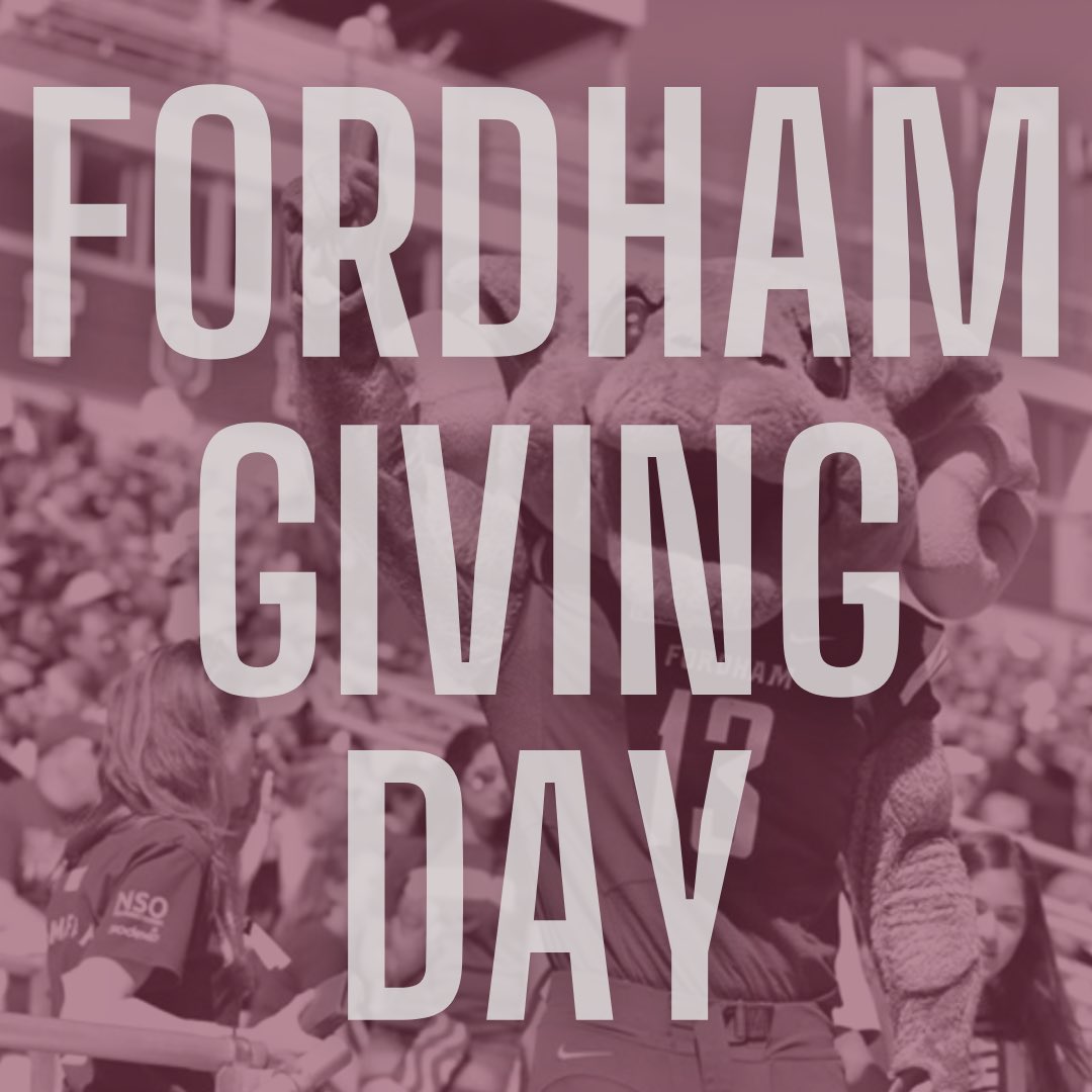 FordhamWBB's tweet photo. #Ramily! Athletics is more than halfway to its goal this year and Giving Day is still on until 8 tonight!!
Please consider donating via the link in our bio! Every dollar helps.
#PoundTheRock #TheFordhamWay #SoniaStrong #RamsRaising https://t.co/43sUbwWjgY