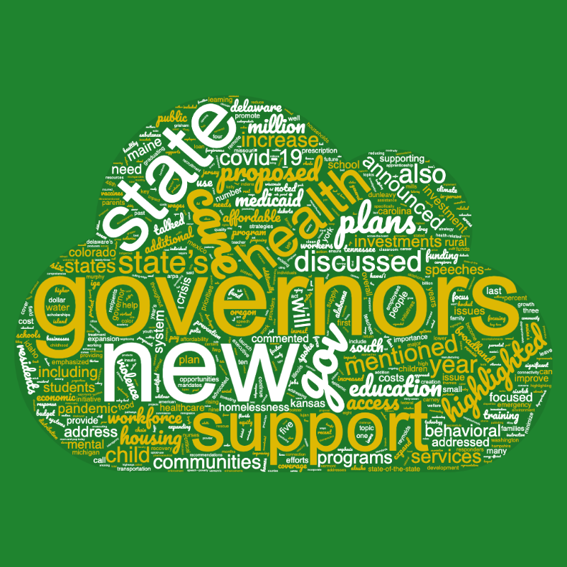 NASHPhealth's tweet photo. We analyzed 41 state of the state addresses to see what governors are talking about. 

Explore hot topics and health-related policy priorities: https://t.co/gMMkpwuJ4O https://t.co/4PQrRdua6f
