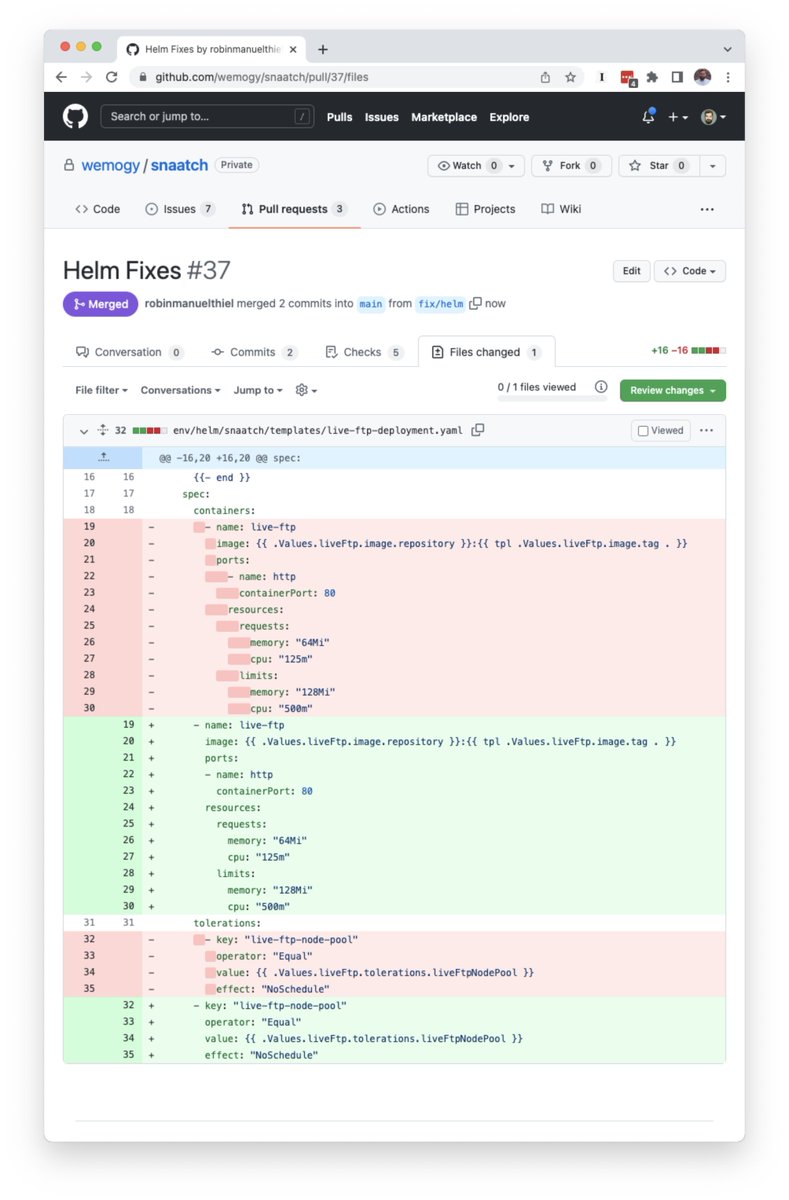 robinmanuelt's tweet image. Brave new world, where you can spend a full hour on a fix that at the end only includes moving around some spaces. #YAML #Kubernetes #10xDeveloper
