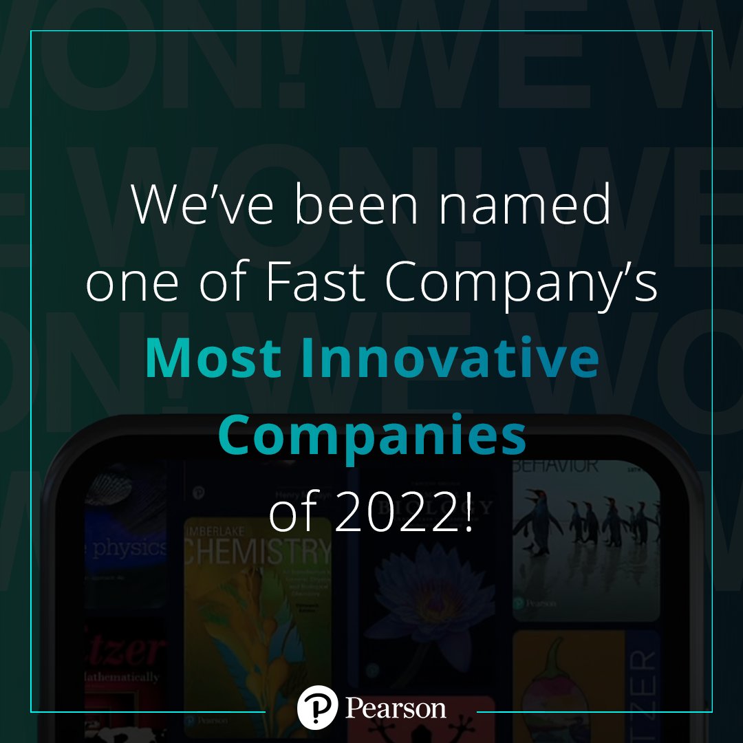 Dark background with text reading "We've been named one of Fast Company's Most Innovative Companies of 2022!"