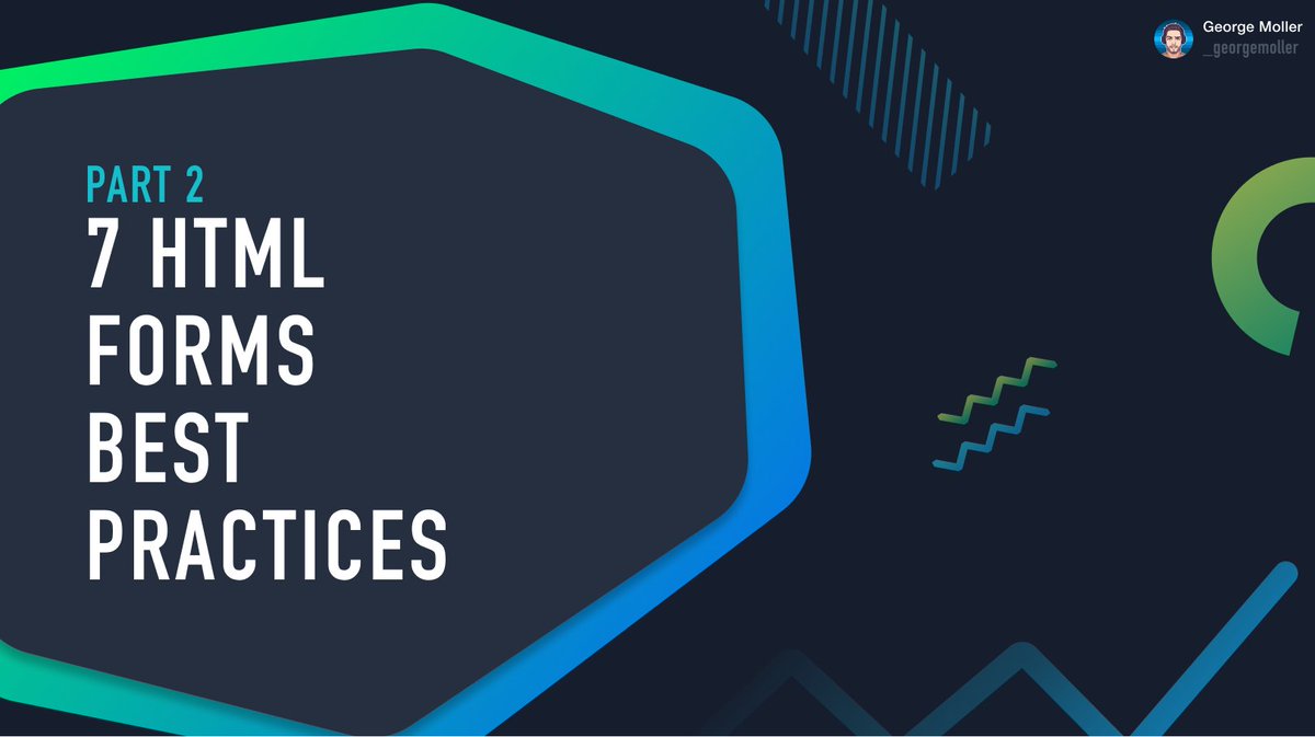 _georgemoller's tweet image. 🌟 7 HTML Forms Best Practices: Part 2

🧵 Thread 👇