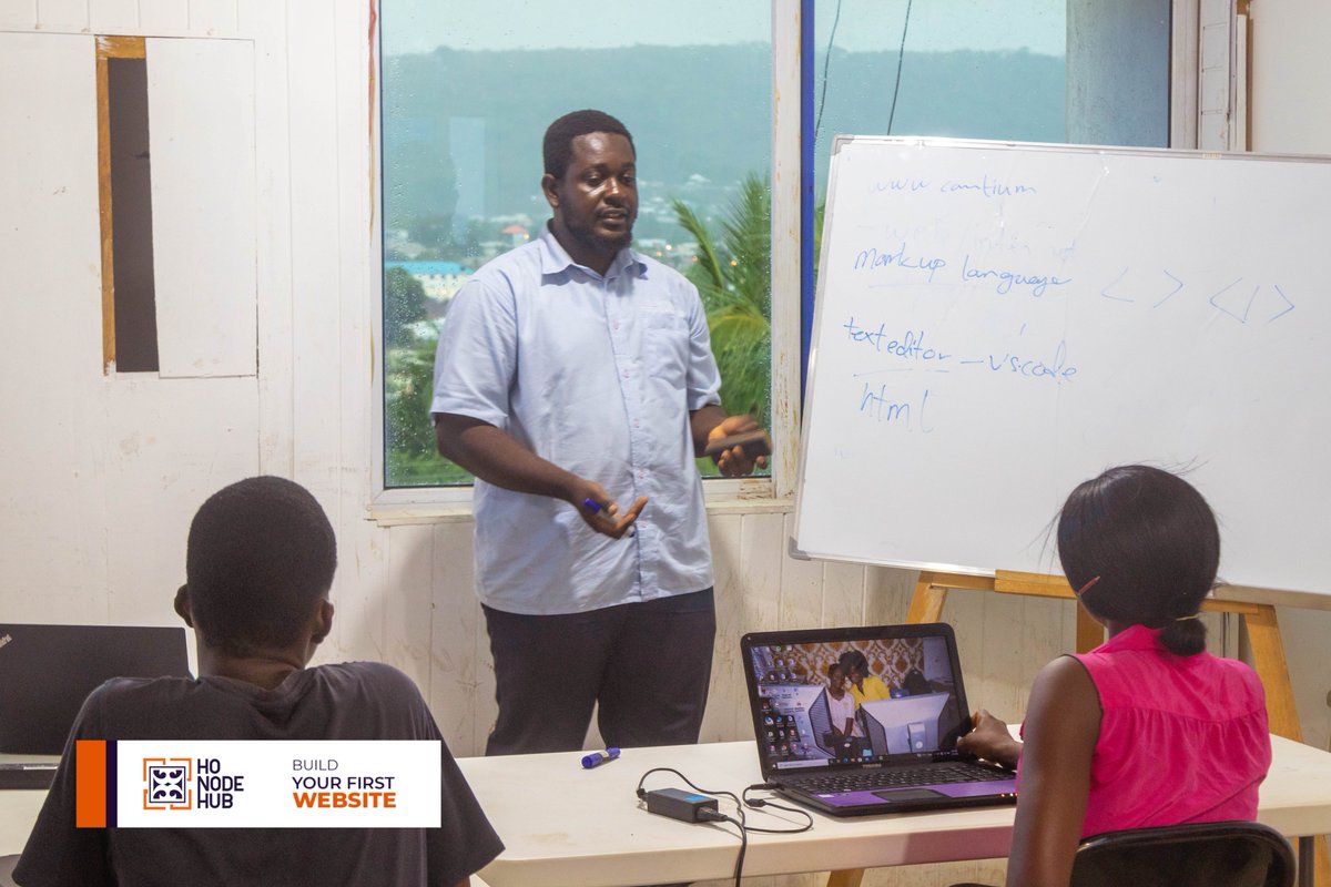 NodeEight's tweet image. Week one of our &quot; Build your First Website&quot; masterclass started with detailed and practical sessions on using HTML attributes, elements, and tags to create a website. Trainees are excited at the opportunity to acquire skills in demand.
#Honodehub
#nodeimpact
#digitalskills