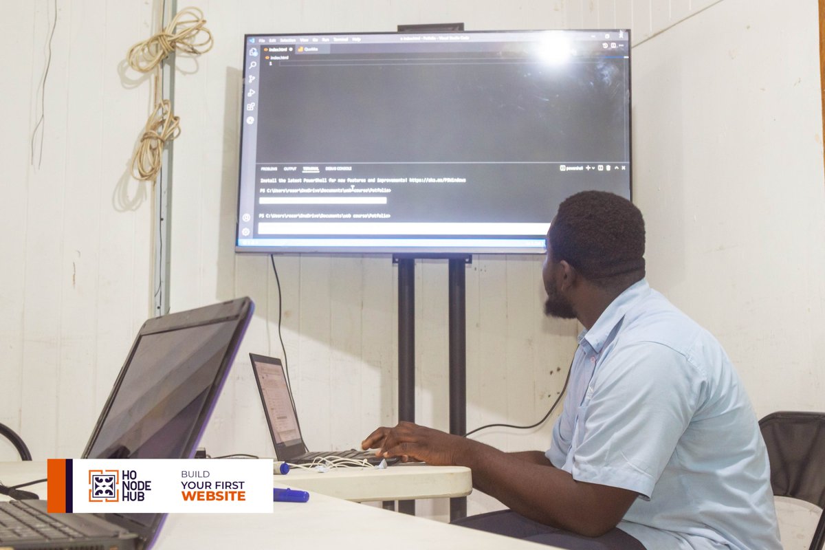 NodeEight's tweet image. Week one of our &quot; Build your First Website&quot; masterclass started with detailed and practical sessions on using HTML attributes, elements, and tags to create a website. Trainees are excited at the opportunity to acquire skills in demand.
#Honodehub
#nodeimpact
#digitalskills