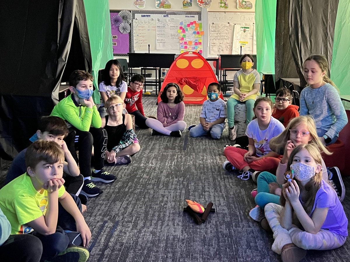 We kicked off our book series unit with a day at Camp Read-A-Lot. Campers went to each campsite and previewed the book choice at that site. They will get into book clubs based on their top picks and read/discuss the books together! #wearelamphere <a href="/EdmonsonLions/">Edmonson Elementary | The Lamphere Schools</a>