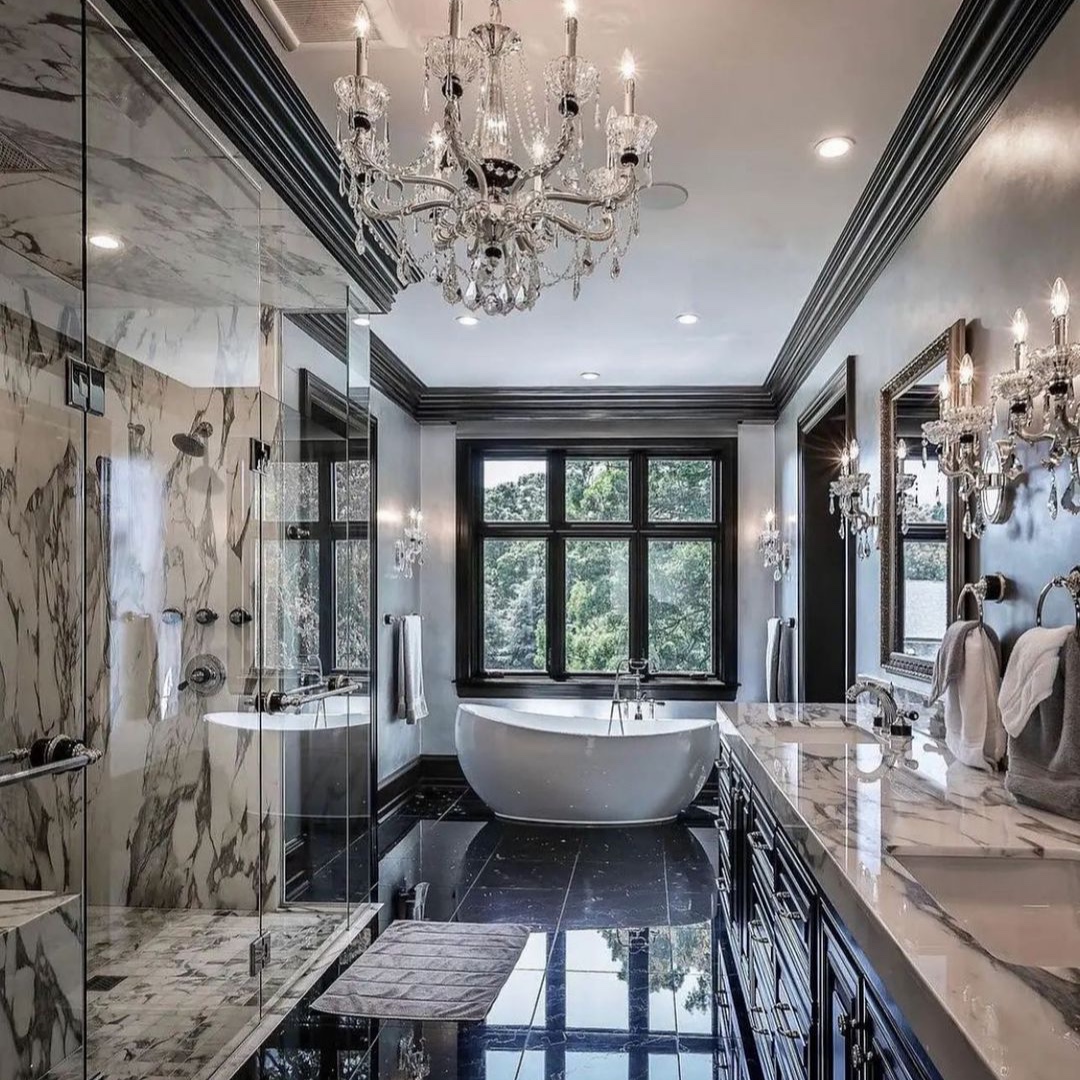 This master bath brings glam style to a whole new level! 

Credit: @247interiors 
Hydro System tub: Picasso

#freestandingtub #bathroomdesign #bath #luxury #Architecture #InteriorDesign #DesignIdeas #Inspiration #PanAmericanSM #Panammkt  #LuxuryHome

ow.ly/VN1A50IcrN1