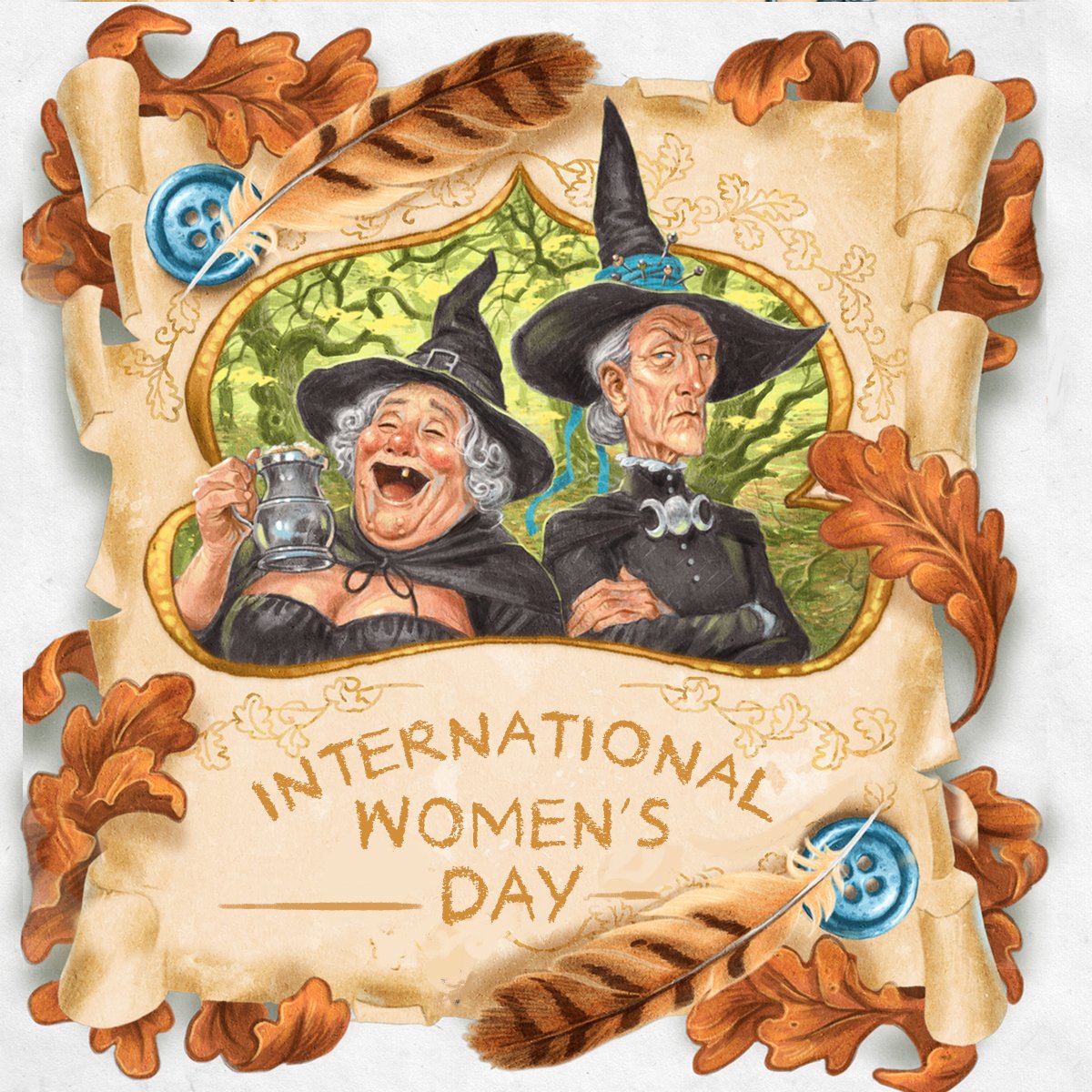 Happy #InternationalWomensDay to all the mothers, maidens, Big Wee Hags, Keldas and other magical wimminfolk across the multiverse! 
#InternationalWomensDay2022