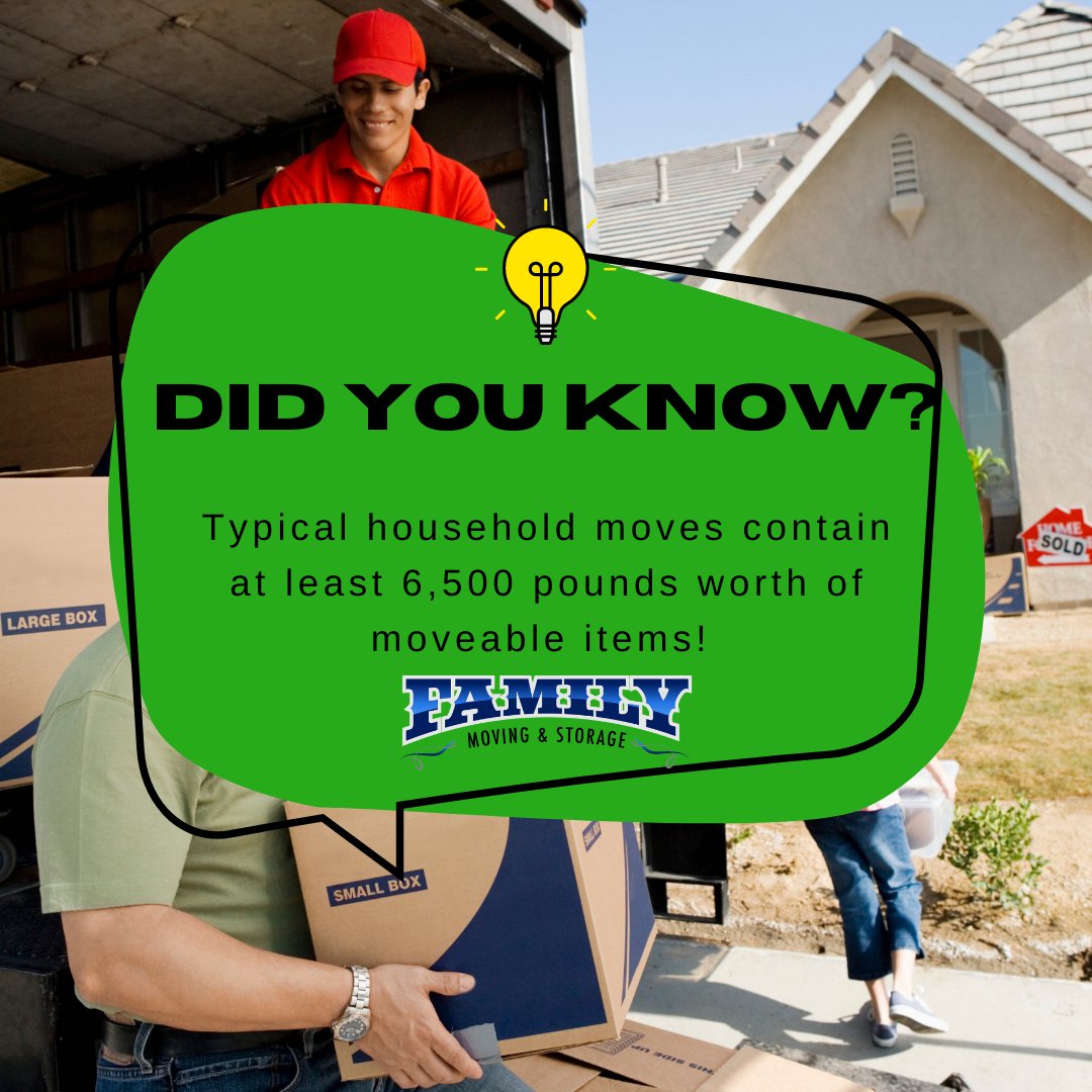 StorageFamily's tweet image. Moving is a process that will occur in every person's life at some point or another! How many times have you moved in your lifetime? Let us know below! 👇