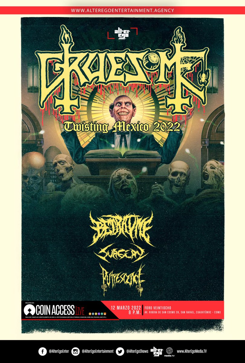 BBeat105's tweet photo. - @soenmusic #Acústico con #TheAlch3mist en el #Lunario
- #ForoElMictlán, con #MorgueBreath, #Shitbrains, #Murderline, #Nephyla, #Scumdogs y #Sutura.
- En el #ForoVeintiocho, @AlterEgoShows presenta a #Gruesome, #Betrayme, #Surgery, #Putrescence.
#StayBlast
#BlastBeat105 https://t.co/EdAcNs9utC