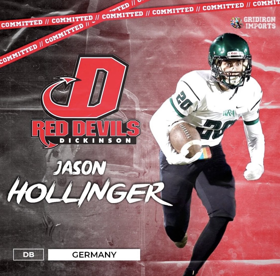 jdean1471's tweet photo. I’m beyond excited to announce that I will further my academic journey at Dickinson college! Special thanks to @DCcoachSchuck @CoachFordyce_DC @DCRedDevilFB as well as  @GridironImports and @GIfootballChris for making this great opportunity possible!!! #ForksUp https://t.co/lGrOwrEs21