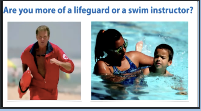 LennyVerMaas's tweet image. Are You More of a Lifeguard or a Swim Instructor? Many times as teachers we rush in to "save" students instead of helping students to realize that making mistakes and productive struggling are important steps in learning. @MikeFlynn55 #buildMathMinds22 #iteachmath #elemmathchat