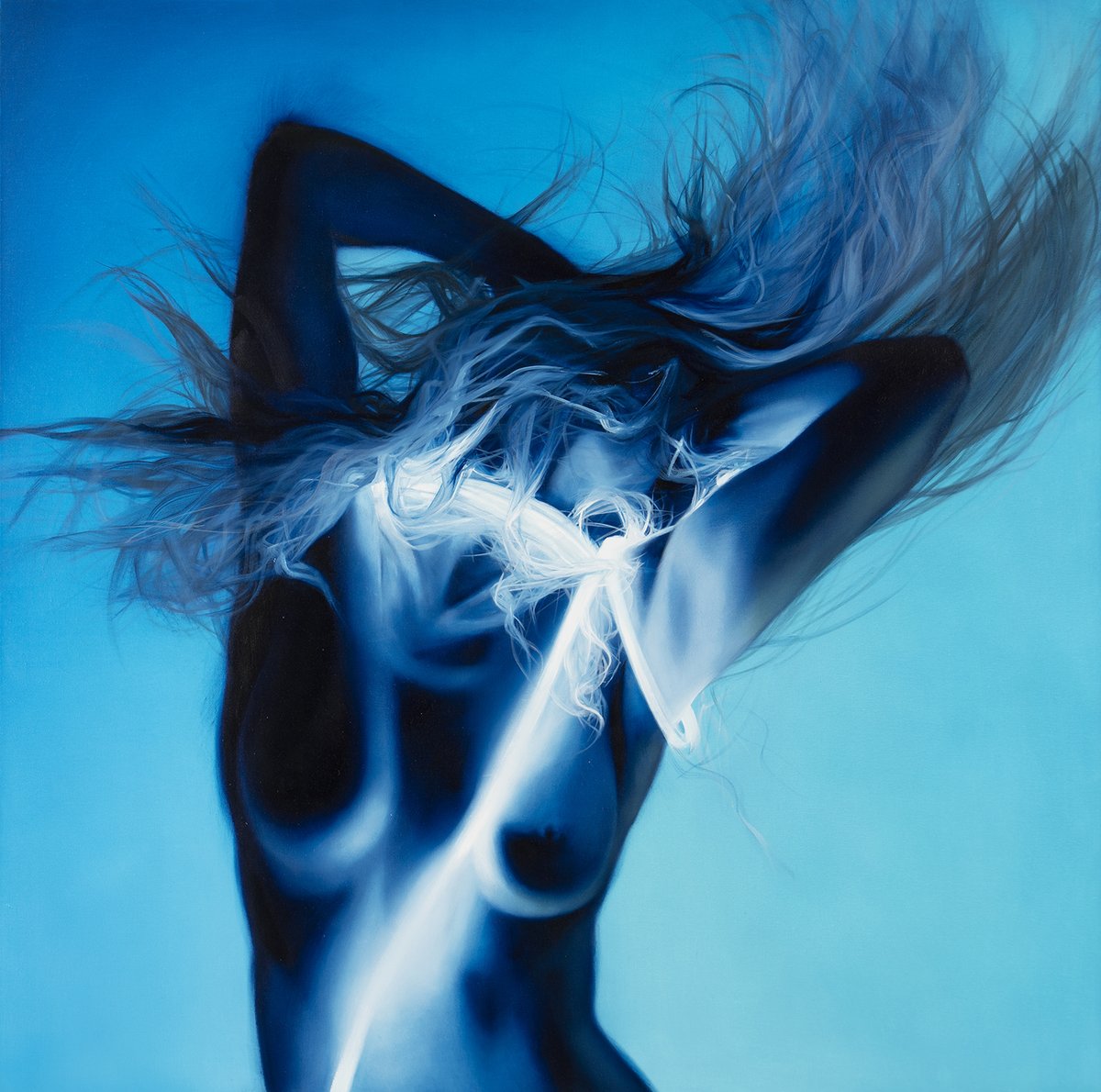 Another artist celebrating the female form is <a href="/emmaleonepalmer/">Emma-Leone Palmer</a>. 

To create her hypnotic pieces, Emma allows her subjects to interact organically with pliable lighting strips and neon wires, highlighting the powerful lifeforce within women. bit.ly/34nBYds 

#IWD2022