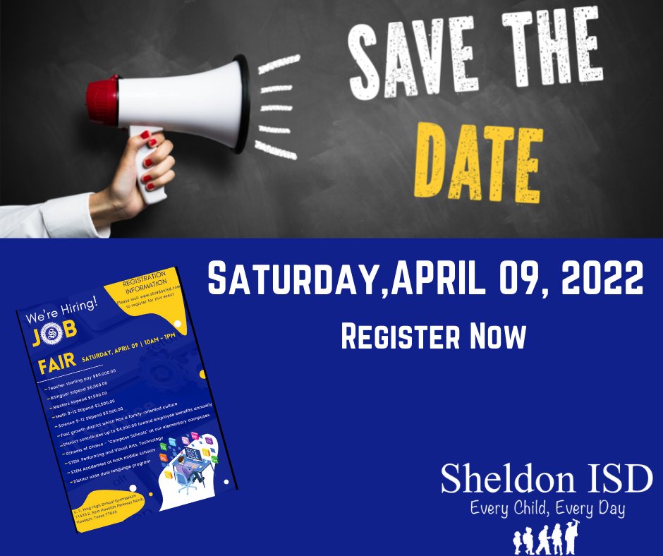 Sheldon ISD on Twitter "Sheldon ISD is having its Job Fair on Saturday