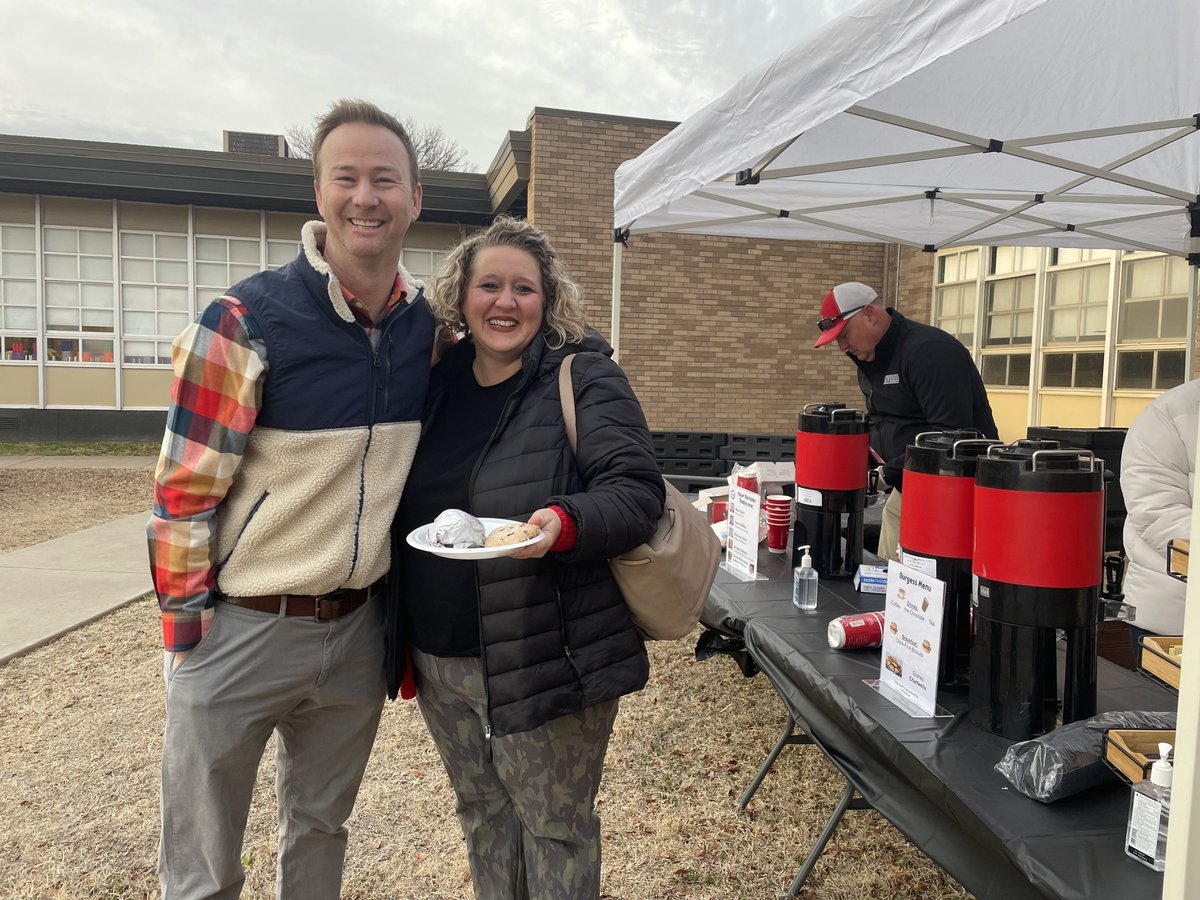 PIEwfisd's tweet photo. Special thanks to Chick-Fil-A for providing chicken biscuits at this mornings pop up event at Burgess Elementary. Staff members were also served scones, coffee &amp; hot chocolate. https://t.co/RpbzPPWINg