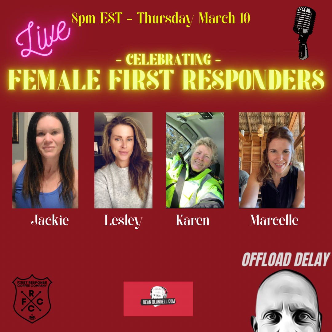 offload_delay's tweet image. Wishing women everywhere a very Happy #InternationalWomensDay &amp;amp; #WomensHistoryMonth  …We will be going LIVE this Thursday March 10 @ 8pm EST with a very special podcast to celebrate 📺🎙 youtube.com/channel/UC5V5B… #firstresponder #mentalhealth @ItsDeanBlundell @DBlundellNet