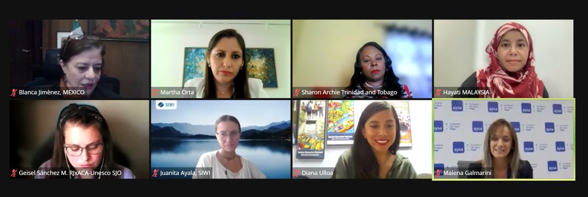 Second Q&amp;A session now taking place. Thank you to all the increíbles #IWAWomenLeaders for joining the webinar today and sharing your experiences to empower #WomeninWater! 

¡Gracias a todas!
#InternationalWomensDay #Diadelamujer #DiaInternacionaldaMulher