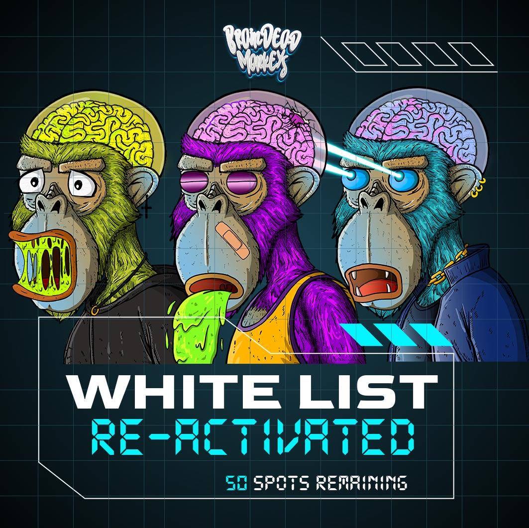 BRAINDEAD MONKEYS NFT (@bdmnft_) on Twitter photo ⚠️ BRAINDEAD MONKEYS WHITE LIST REACTIVED ⚠️
☢️ 50 PLACES REMAINING ☢️
1️⃣ Like and Retweet This Post
2️⃣ TAG 4 FRIENDS
3️⃣ FOLLOW <a href="/BDMNFT_/">BRAINDEAD MONKEYS NFT</a>
THEN JOIN OUR DISCORD ➡️ discord.gg/PeGY7BKQme
Read the WL Raffle Section for more info.
#NFT #NFTS #NFTGiveaway #BRAINDEADMONKEYS ⚠️ BRAINDEAD MONKEYS WHITE LIST REACTIVED ⚠️
☢️ 50 PLACES REMAINING ☢️
1️⃣ Like and Retweet This Post
2️⃣ TAG 4 FRIENDS
3️⃣ FOLLOW <a href="/BDMNFT_/">BRAINDEAD MONKEYS NFT</a>
THEN JOIN OUR DISCORD ➡️ discord.gg/PeGY7BKQme
Read the WL Raffle Section for more info.
#NFT #NFTS #NFTGiveaway #BRAINDEADMONKEYS