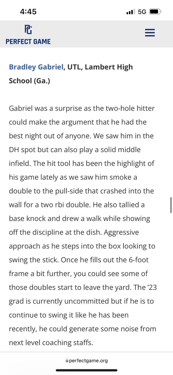 bradleygabr1el's tweet photo. Thank you for the write up!!! @PG_Georgia @PG_Scouting 
Much more to come!!! https://t.co/cHDzhwb1GJ