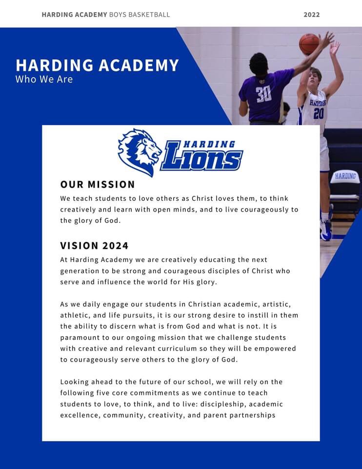 sethmilesking's tweet photo. 🏀 Harding Academy is in the search process for a head coach of our boys basketball program. We’re looking for someone who loves Jesus, students, and athletics.

Feel free to share our coaching profile packet with anyone and everyone! https://t.co/ZerwS178Ki
