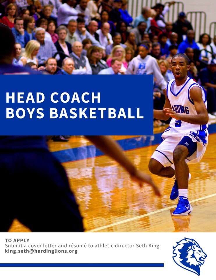 sethmilesking's tweet photo. 🏀 Harding Academy is in the search process for a head coach of our boys basketball program. We’re looking for someone who loves Jesus, students, and athletics.

Feel free to share our coaching profile packet with anyone and everyone! https://t.co/ZerwS178Ki