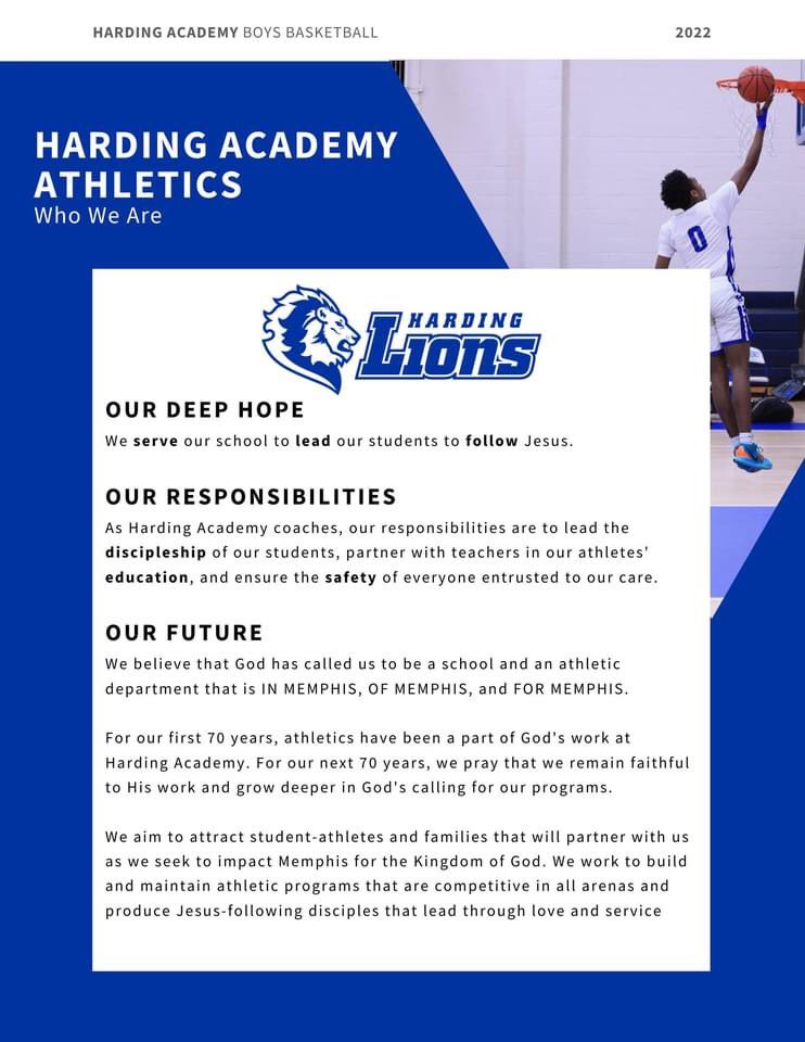 sethmilesking's tweet photo. 🏀 Harding Academy is in the search process for a head coach of our boys basketball program. We’re looking for someone who loves Jesus, students, and athletics.

Feel free to share our coaching profile packet with anyone and everyone! https://t.co/ZerwS178Ki