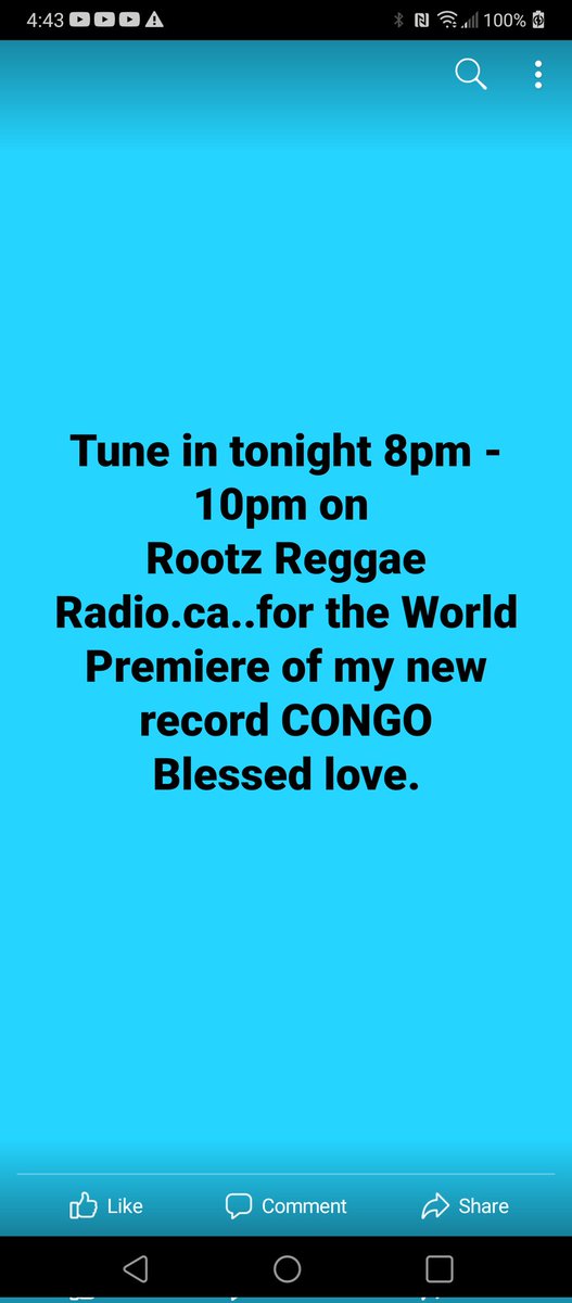 nkrumahmusic's tweet photo. World premiere of my new record CONGO https://t.co/rwDZpMao5y