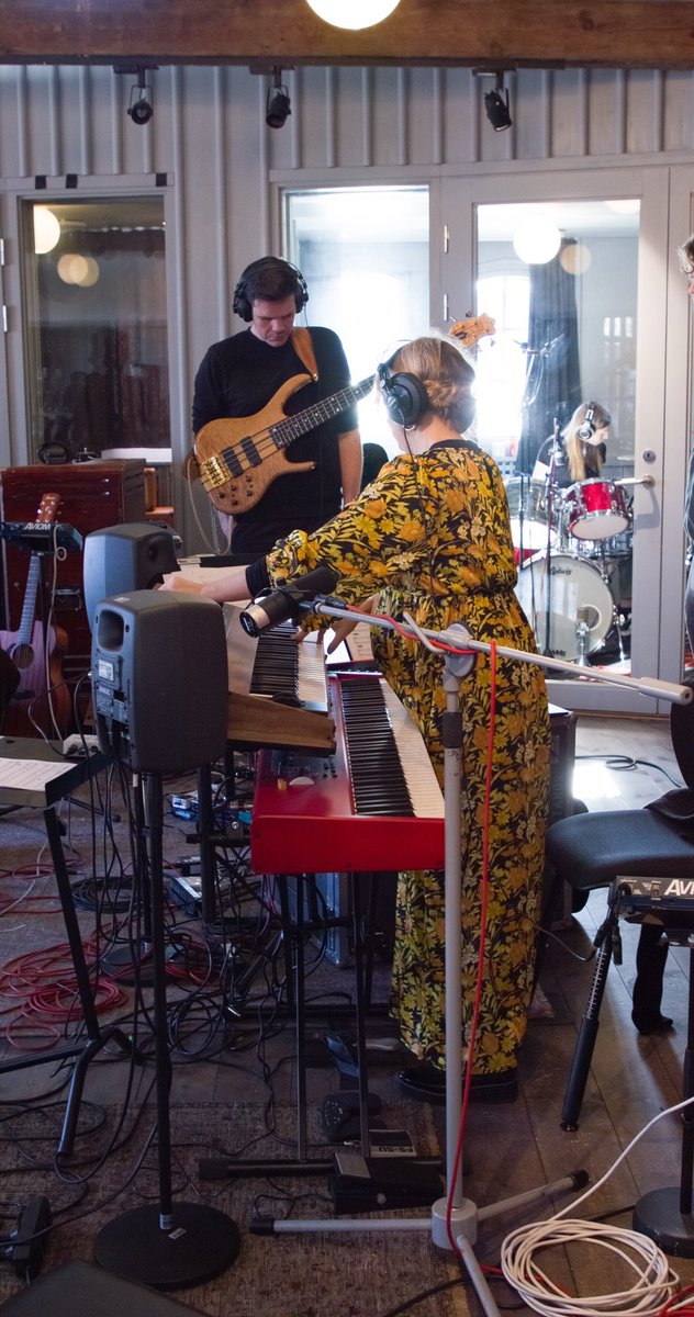 ABBAVoyage's tweet photo. To celebrate 80 days to go until the opening of the concert, we wanted to share some behind the scenes images taken at ABBA's studio in Stockholm, before rehearsals move on to London! 🎸🥁 https://t.co/4KX1XvJ5rV
