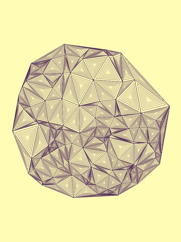 GaryHomewood's tweet photo. Delaunay triangulation, nested #generativeart #p5js https://t.co/jwUJcHdT1Y
