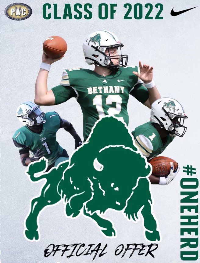 BrysonGeiger's tweet photo. After a couple amazing conversations with Coach Robinson, I am extremely blessed and excited to announce I have received my first official offer!@BethanyWVFB @CoachRobBC @FootballFiler https://t.co/WWZADrFvm2