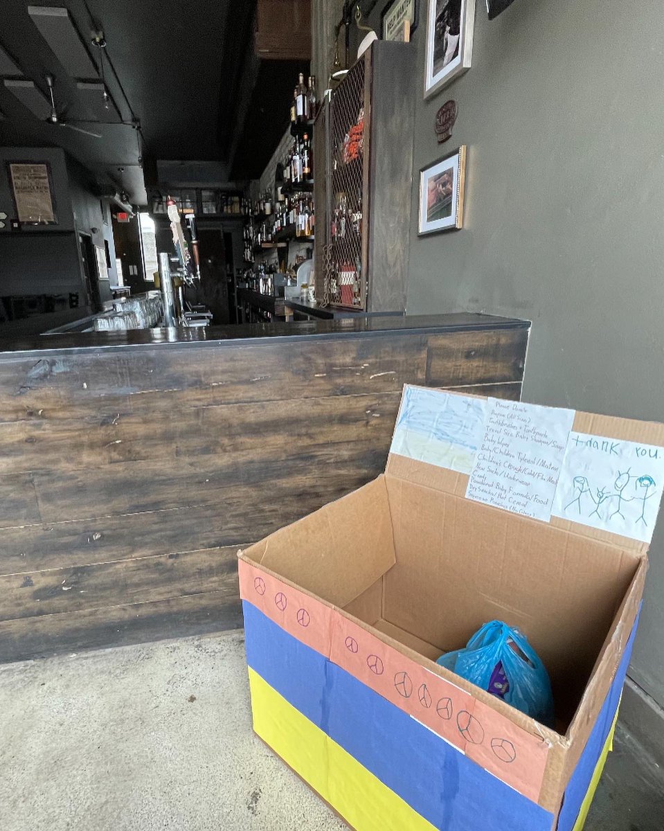 ParnellsPub's tweet photo. Come in for a beer and bring along a donation for Ukrainian Child Care Relief. Thank you to all of our fantastic patrons who have donated so far. We’re grateful to be able to have a small part in helping and be leaders in showing our kids the power of kindness &amp; compassion. 💙💛 https://t.co/Qtc0OhgMB9
