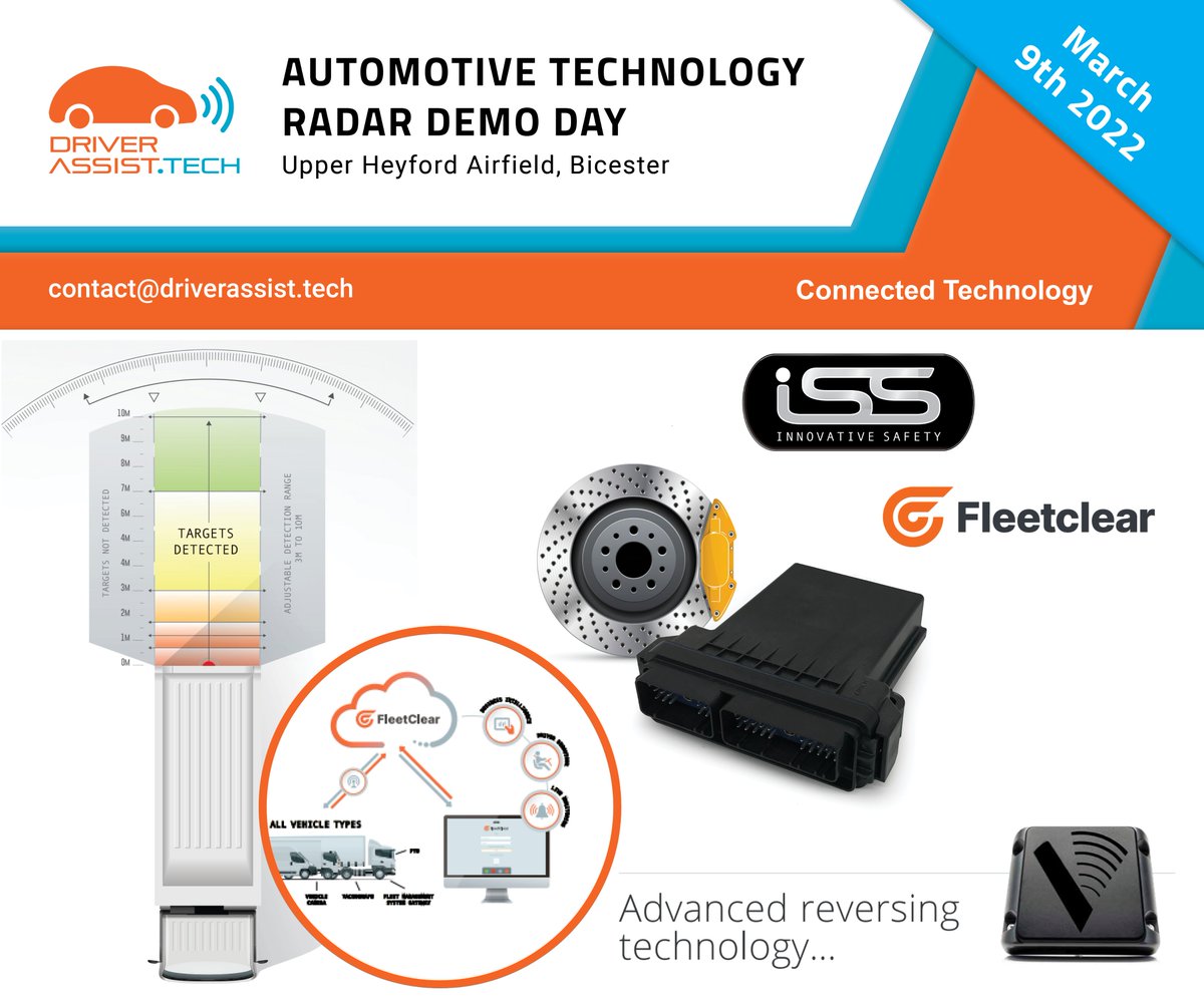 DriverassistT's tweet photo. Innovative Safety Systems (ISS) will be demonstrating their safety technology product range tomorrow which includes their auto-braking reverse radar solution. Visit ISS at the Radar Demo Day to learn more.
@vehiclecctv #DriverAssistTech #Radar #reverseradar #autobrake https://t.co/O45tQgzWbi