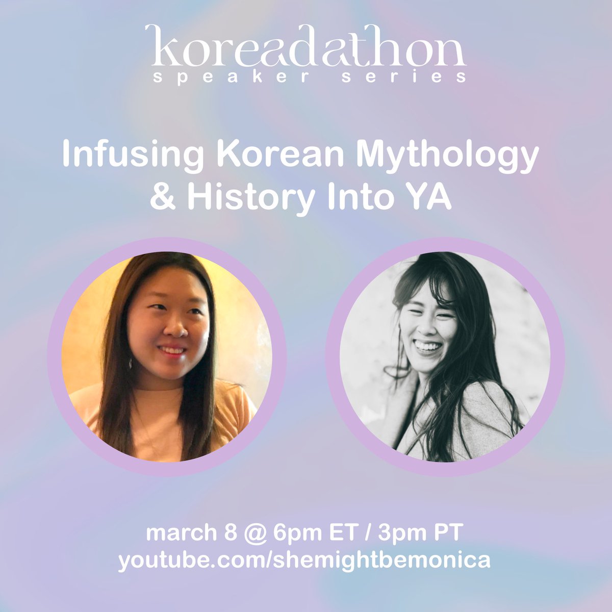 koreadathon's tweet photo. TONIGHT! ✨ We’ll be in conversation with @axieoh &amp; @WriterJuneHur to discuss all things Korean mythology and history - join us at 6pm ET here: https://t.co/kBYKGQd6nG https://t.co/OSLEvmA7nQ