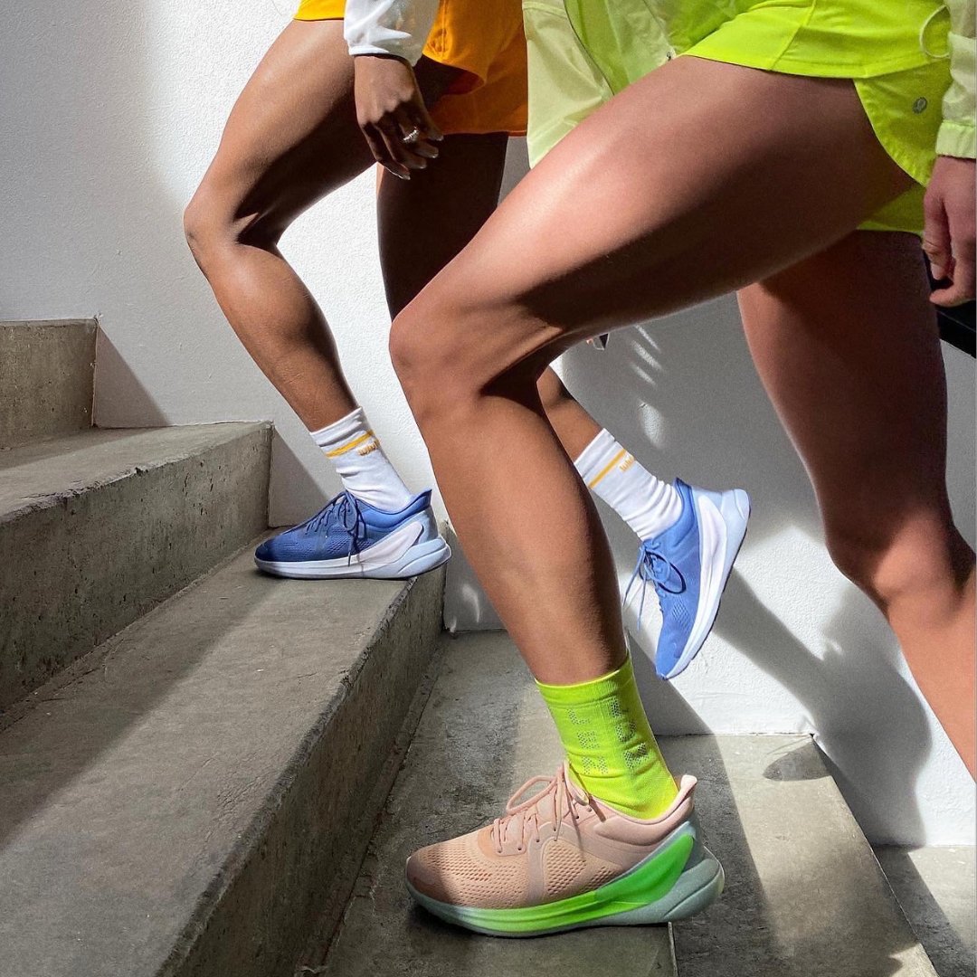 lululemon's tweet photo. Footwear. Made for women first. Made by lululemon. That’s a lot to celebrate. 👟 https://t.co/77NL6NoArC
