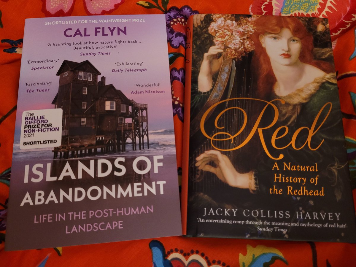 TheQuickandthe4's tweet photo. Ah, Waterstones, I gave in to the double points offer again last week...and these gems arrived today!
#IslandsOfAbandonment by #CalFlyn and #RedANaturalHistoryOfTheRedhead by #JackieCollissHarvey
(Yes, I'm a ginger!)
#books #bookblogger #nonfiction #amreading https://t.co/lyDxP6hVBc