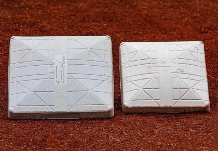 The new MLB base size is SIGNIFICANTLY bigger.