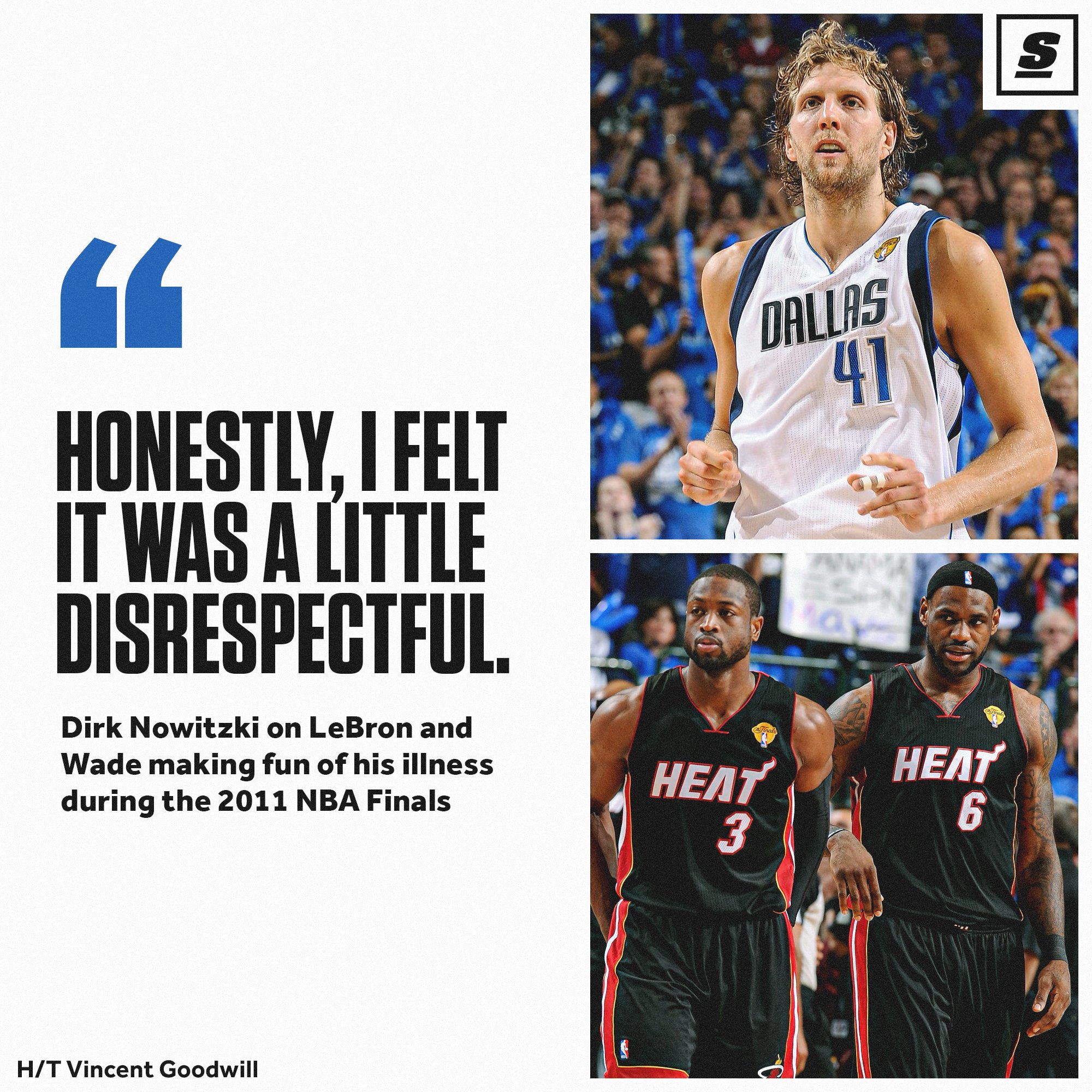 Dirk Nowitzki: LeBron, D-Wade 'disrespectful' in 2011 NBA Finals
