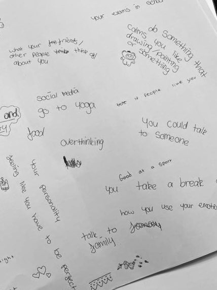 AmysFoundation's tweet photo. Great to be back working with pupils @creativetallis this week. Today we were exploring emotions and coping strategies with Yr9. #ResilienceProgramme #mentalwellbeing https://t.co/XBCJmqsFsw