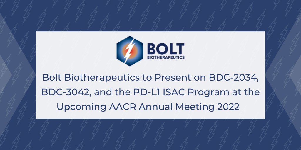 BoltBio's tweet photo. #BoltBio will present posters for three of the company’s preclinical pipeline programs at the upcoming @AACR Annual Meeting 2022, taking place from April 8-13.

Learn more: https://t.co/A6JqpbiaGa

#AACR #AACR2022 https://t.co/3LxdN29qdf
