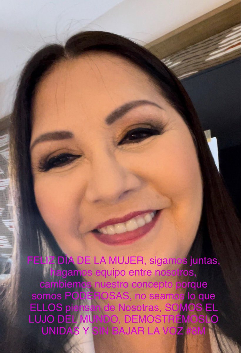 ANAGABRIELRL's tweet photo. FELIZ DÍA DE LA MUJER, sigamos juntas, hagamos equipo entre nosotros, cambiemos nuestro concepto porque somos PODEROSAS, no seamos lo que ELLOS piensan de Nosotras, SOMOS EL LUJO DEL MUNDO, DEMOSTRÉMOSLO UNIDAS Y SIN BAJAR LA VOZ #8M https://t.co/pcvj9XGdQN