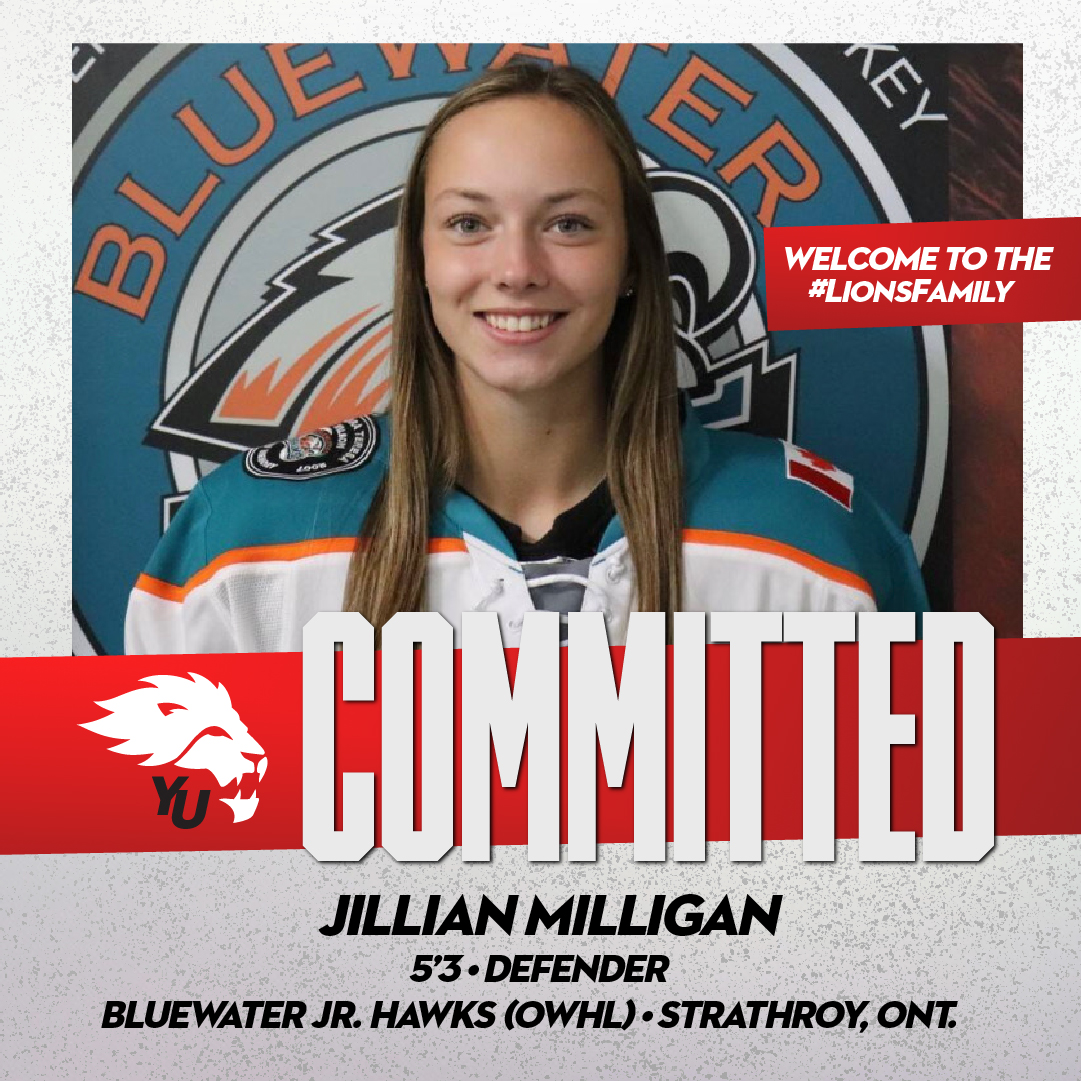 yorkulions's tweet image. 🚨SIGNING ALERT🚨 A big shout out goes to Jillian as she commits to our women's hockey team for their next season🦁🔥 Lions nation give us a hand in welcoming her to the den!!