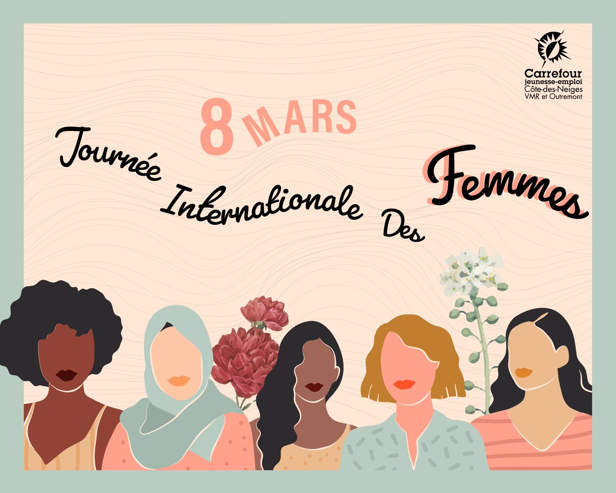 C'est la journée internationale des droits des femmes !
Une journée qui a pour objectif de célébrer à l'échelle mondiale les réalisations des femmes sur le plan économique, politique, social mais aussi culturel.

#8mars2022 #JourneeDesDroitsDesFemmes