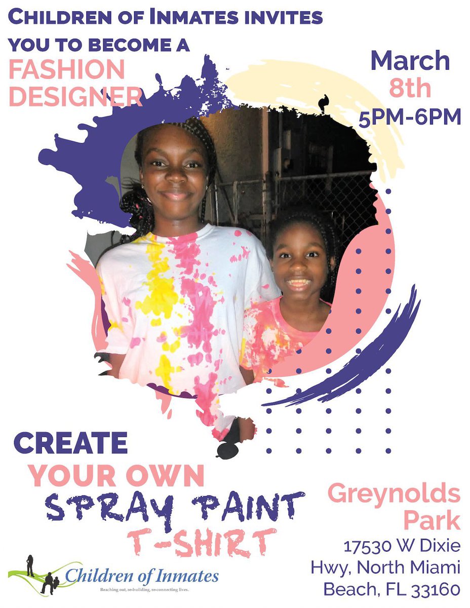 Happening tonight in South Florida! If you live nearby and have children of incarcerated parents, join us! And please share.