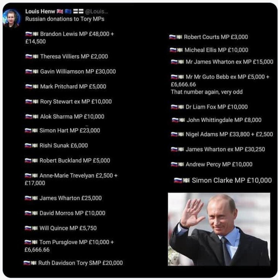ShanBee9's tweet photo. @trussliz @ZelenskyyUa @HouseofCommons “We are doing all we can to support Ukraine in its fight for freedom and democracy.”
This is is demonstrably inaccurate.
Tories have been compromised.
#RussiaReport #JohnsonOut39 https://t.co/nmSEUsVF72