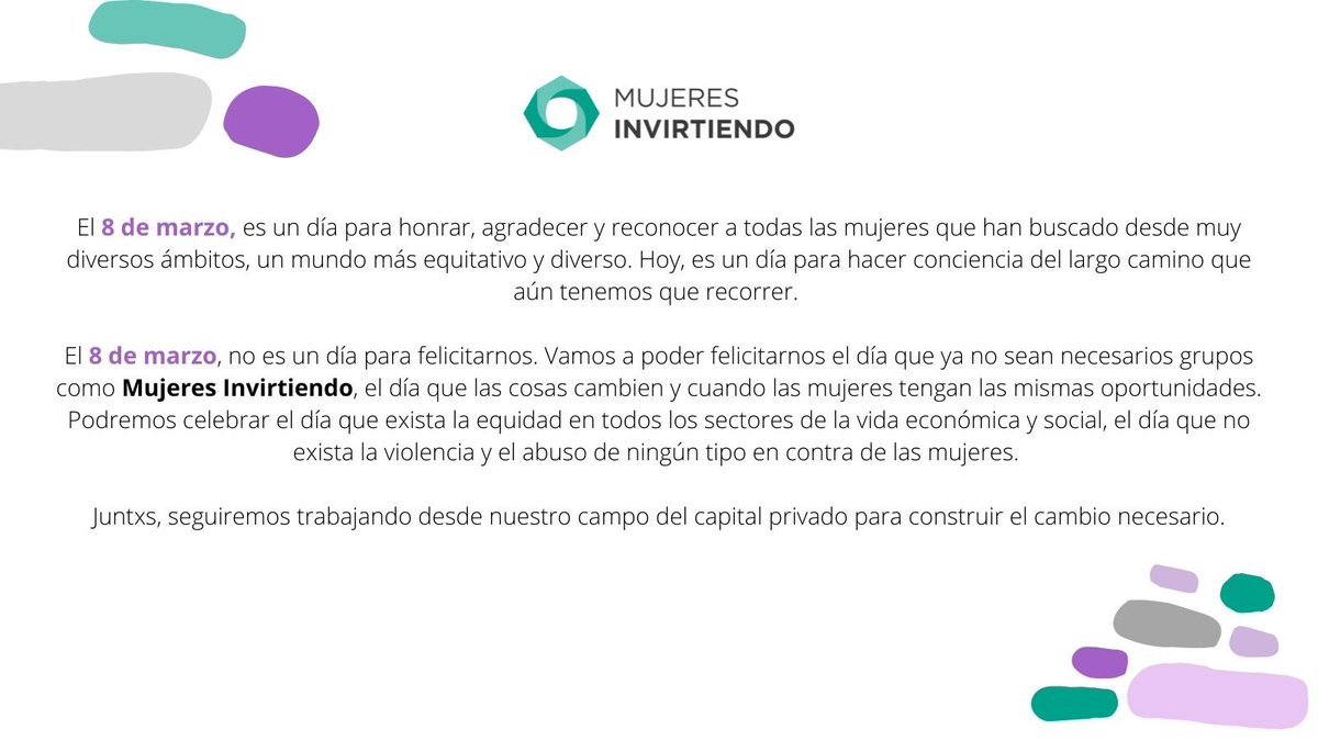 MInvirtiendo's tweet photo. #SoyMujeresInvirtiendo #8M https://t.co/o3tJBcLuAG