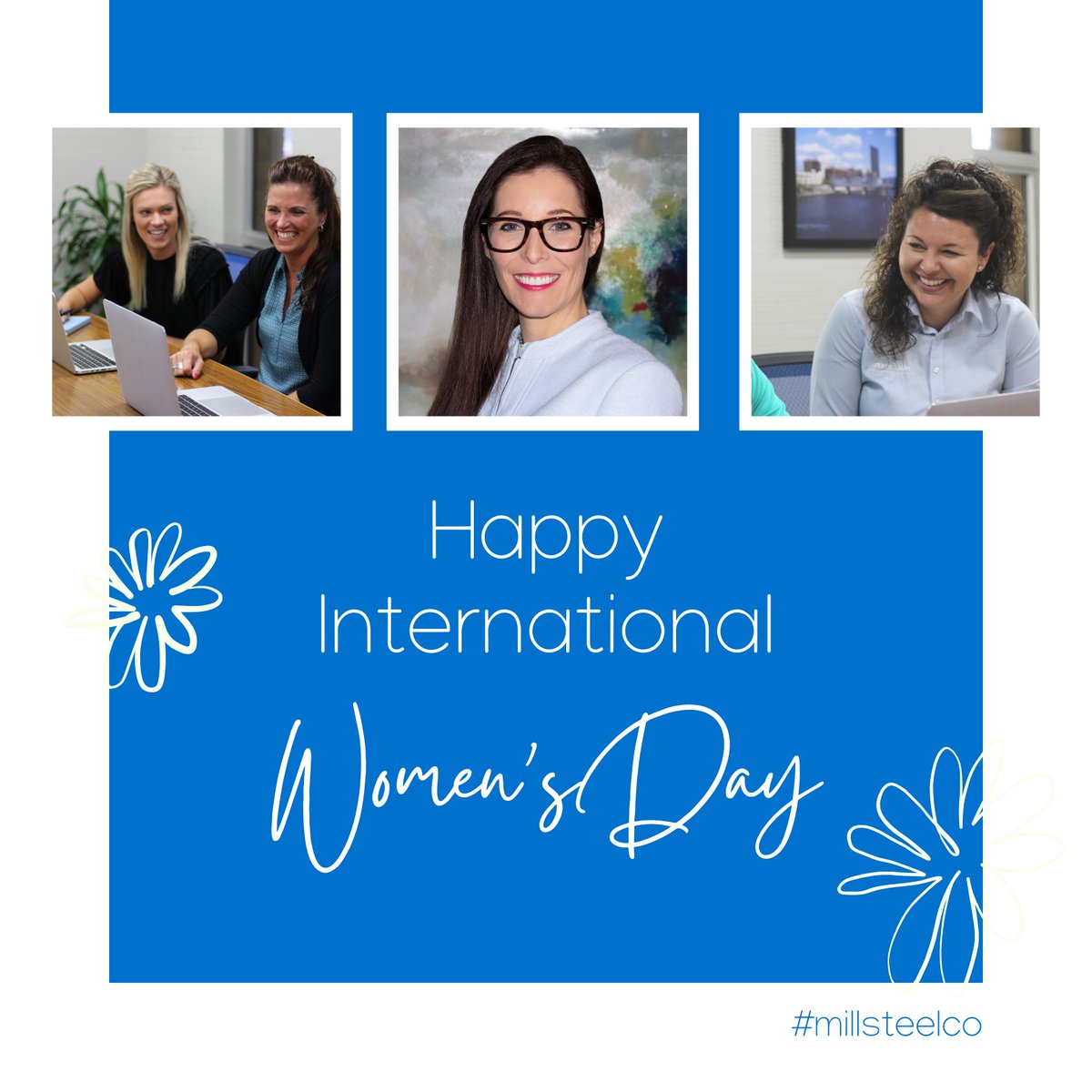 Today we celebrate the remarkable women of Mill Steel and hard-working women everywhere. Thank you for your vital contributions to our business and communities! We are proud to be a women-owned business and to support #InternationalWomensDay!