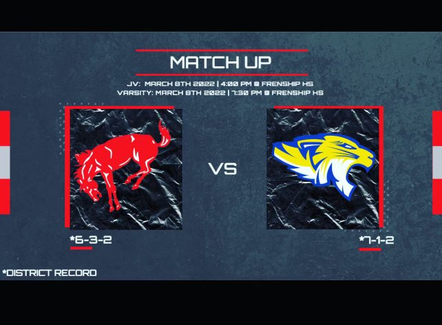 🔴⚽️Last district Game tonight against Frenship! Travel with us to support the boys! #letgobronchos 🔴⚽️