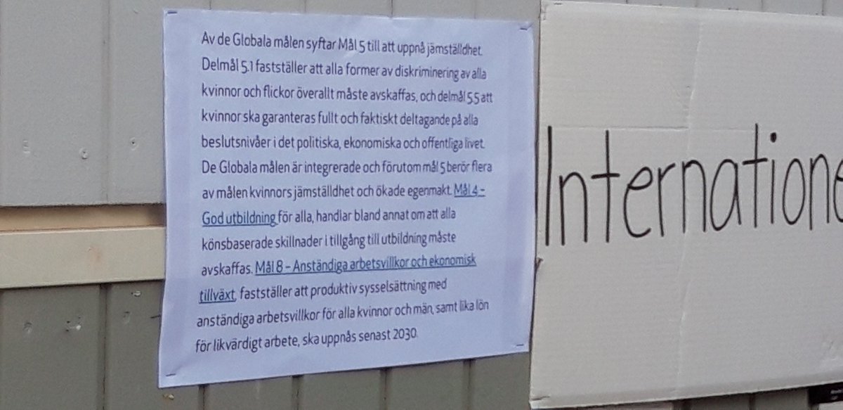 ABergmasth's tweet photo. Idag är det #internationellakvinnodagen  viktigt att vi möjliggör samtal  och undervisar våra barn. #FNsGlobalmål #Mål5 #Elinebergsförskolor #Barnkonventionen #Helsingborg https://t.co/lnu85OJcrc