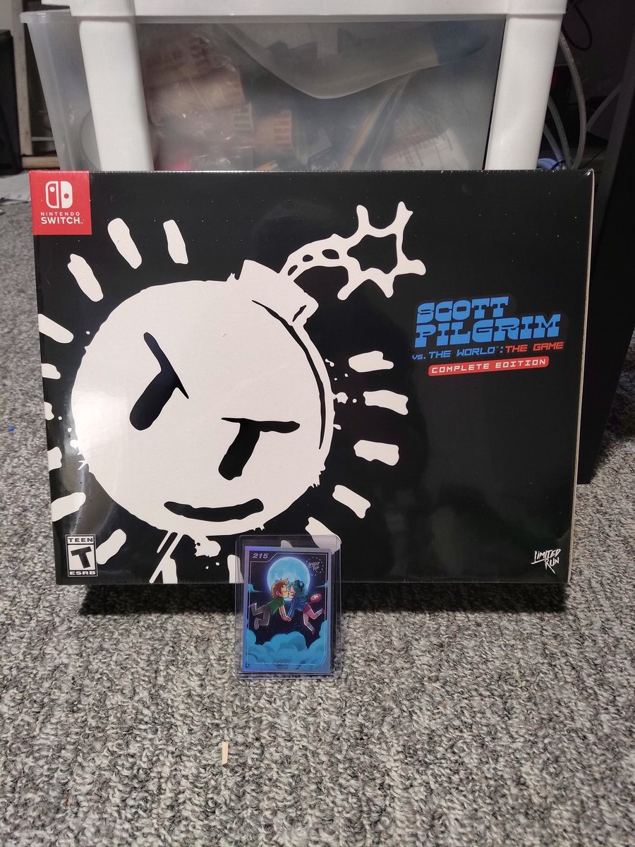 TheMightyTimm's tweet photo. @LimitedRunGames IT CAME! 
#limitedrungames #ScottPilgrim #nintendo #NintendoSwitch #videongames #videogame #collecting #videogamecollecting https://t.co/eGtP7z4fse
