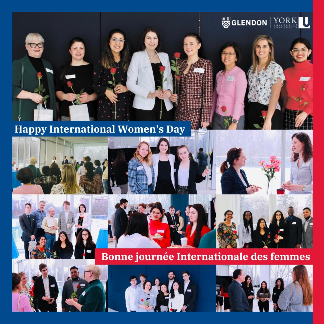 GlendonCampus's tweet photo. Happy #InternationalWomensDay! #Glendon has a long tradition of showcasing female leadership, from student-lead Glendon Economics & Business Club’s 2020 “Women in Leadership” event to last month's Glendon Global Debates - Women in Leadership event. #BreaktheBias #IWDatYU #IWD2022 https://t.co/uZ7lepY0FX