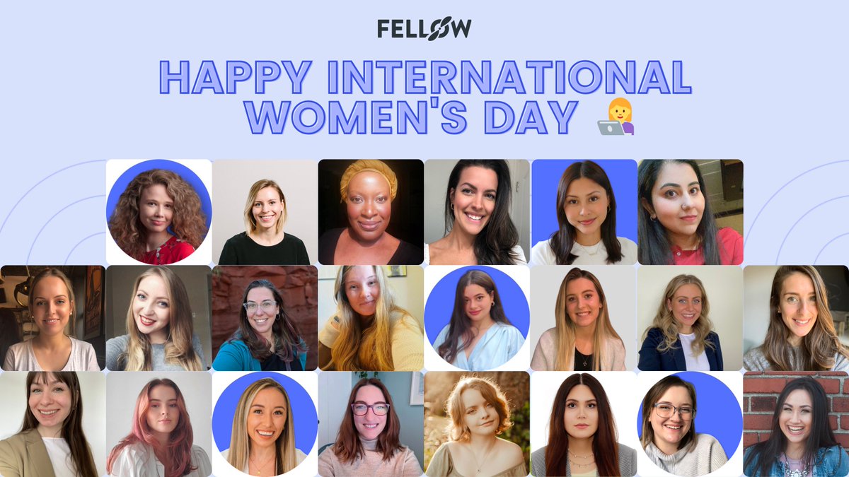 FellowAInotes's tweet photo. We’re so lucky to work with this ambitious, intelligent, and empathetic group of women at https://t.co/pTjKi6hvix 💜

Thank you for everything you do for our team, our users, and the company as a whole! 💪

Happy #InternationalWomensDay ✨ https://t.co/WjW1Lxn4c2
