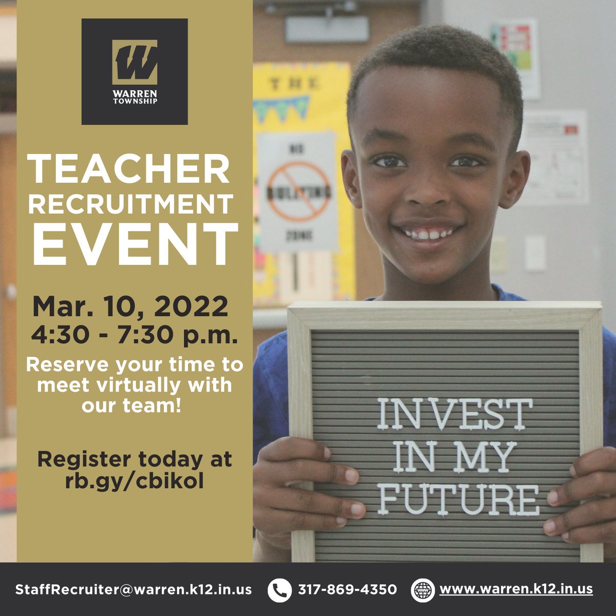 MSD of Warren Township (@msdwarren) on Twitter photo We're looking for incredible teachers! Register today at rb.gy/cbikol Please LIKE and SHARE to help us spread the word! <a href="/KlipschCollege/">Klipsch College</a> <a href="/UIndySOE/">UIndySOE</a> @IUPUISchoolOfEd <a href="/IUSchoolofEd/">IU School of Education Bloomington</a> <a href="/ballstatetc/">Ball State Teachers College</a> <a href="/butlercoe/">Butler COE</a> <a href="/WGUIndiana/">WGU Indiana 🦉</a> <a href="/ISU_BCOE/">Indiana State University Bayh College of Education</a> <a href="/PFWSchoolOfEd/">Purdue Fort Wayne School of Education</a> <a href="/PSEA_org/">Purdue Student Education Association</a> <a href="/BCOE_ESS/">ISU_ESS</a> We're looking for incredible teachers! Register today at rb.gy/cbikol Please LIKE and SHARE to help us spread the word! <a href="/KlipschCollege/">Klipsch College</a> <a href="/UIndySOE/">UIndySOE</a> @IUPUISchoolOfEd <a href="/IUSchoolofEd/">IU School of Education Bloomington</a> <a href="/ballstatetc/">Ball State Teachers College</a> <a href="/butlercoe/">Butler COE</a> <a href="/WGUIndiana/">WGU Indiana 🦉</a> <a href="/ISU_BCOE/">Indiana State University Bayh College of Education</a> <a href="/PFWSchoolOfEd/">Purdue Fort Wayne School of Education</a> <a href="/PSEA_org/">Purdue Student Education Association</a> <a href="/BCOE_ESS/">ISU_ESS</a>
